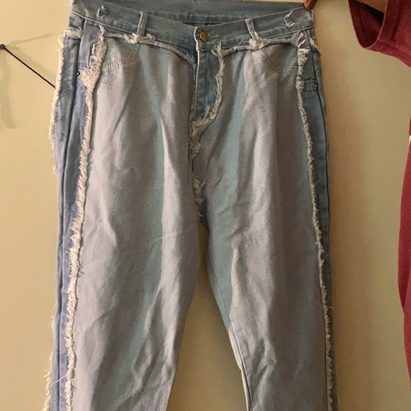 Light ripped stacked jeans - Picture 6 of 8